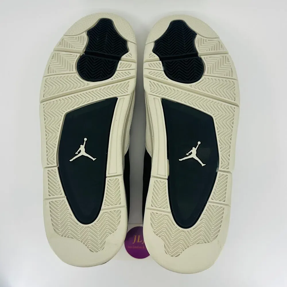 Nike Air Jordan Men's 4 RM Sneakers 'Black Light Bone' FQ7939-001 Size 14